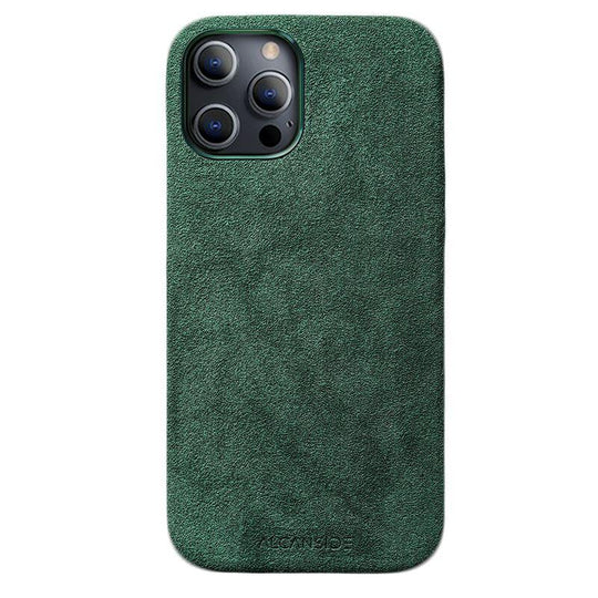 iPhone 12 Pro Max - Alcantara Case- Midnight Green